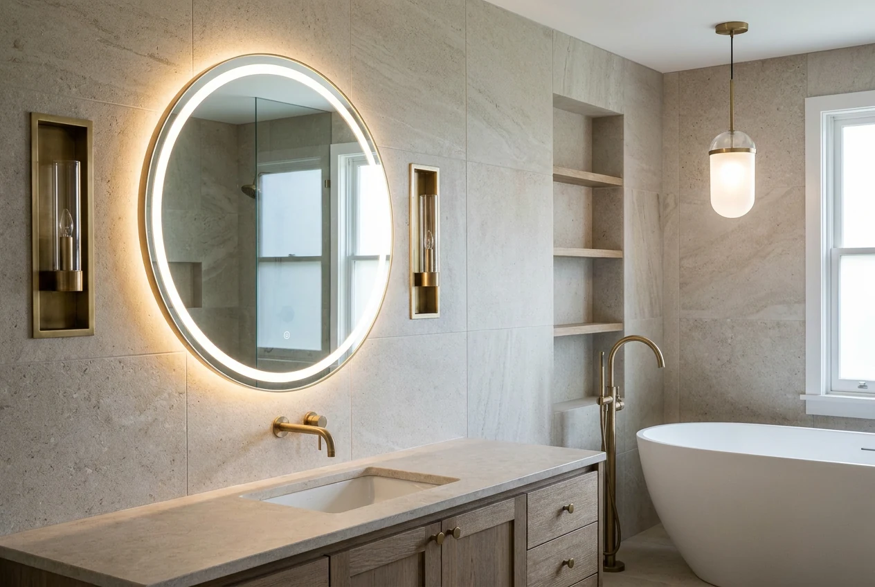 Éclairage salle de bain à Sérignan