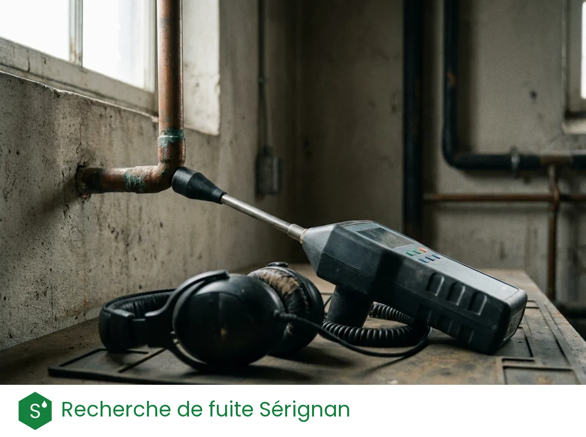 Recherche de fuite à Sérignan