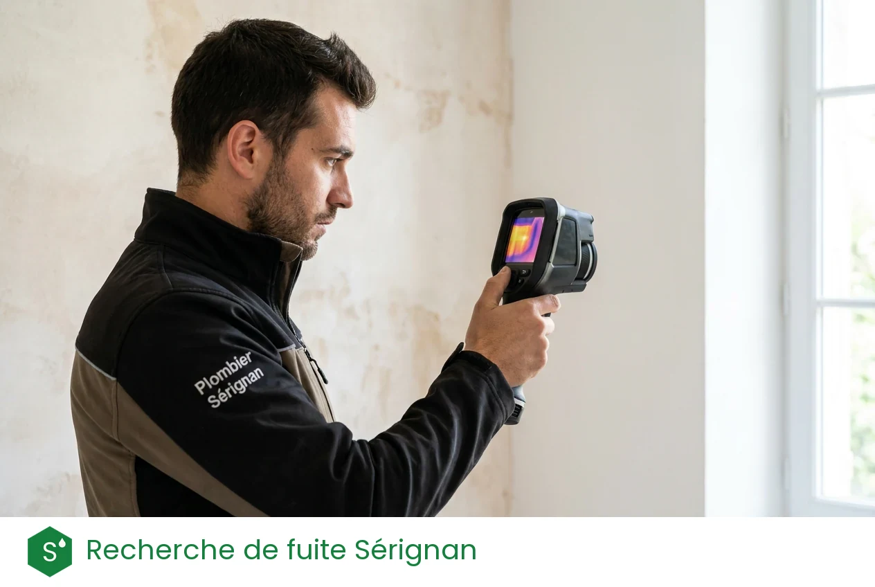 Recherche de fuite à Sérignan