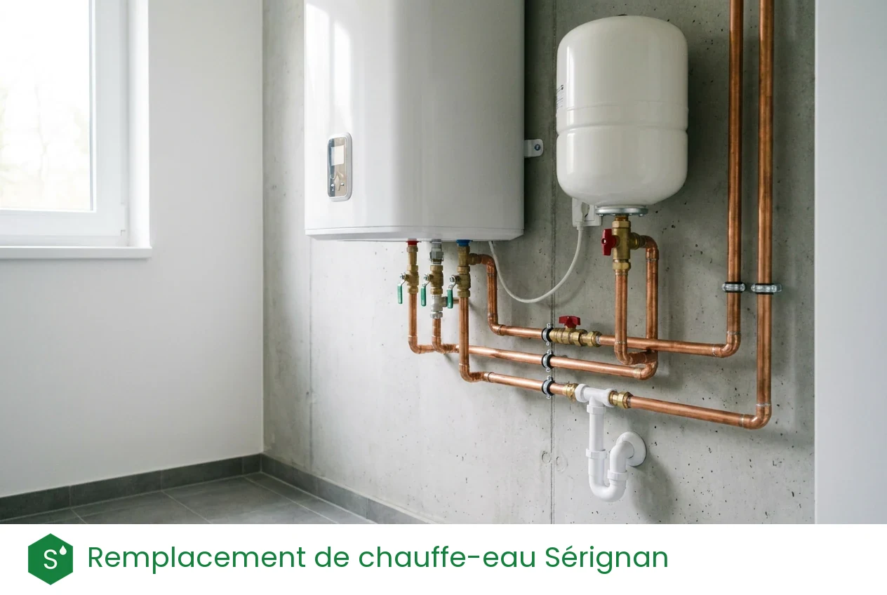 Remplacement de chauffe-eau à Sérignan