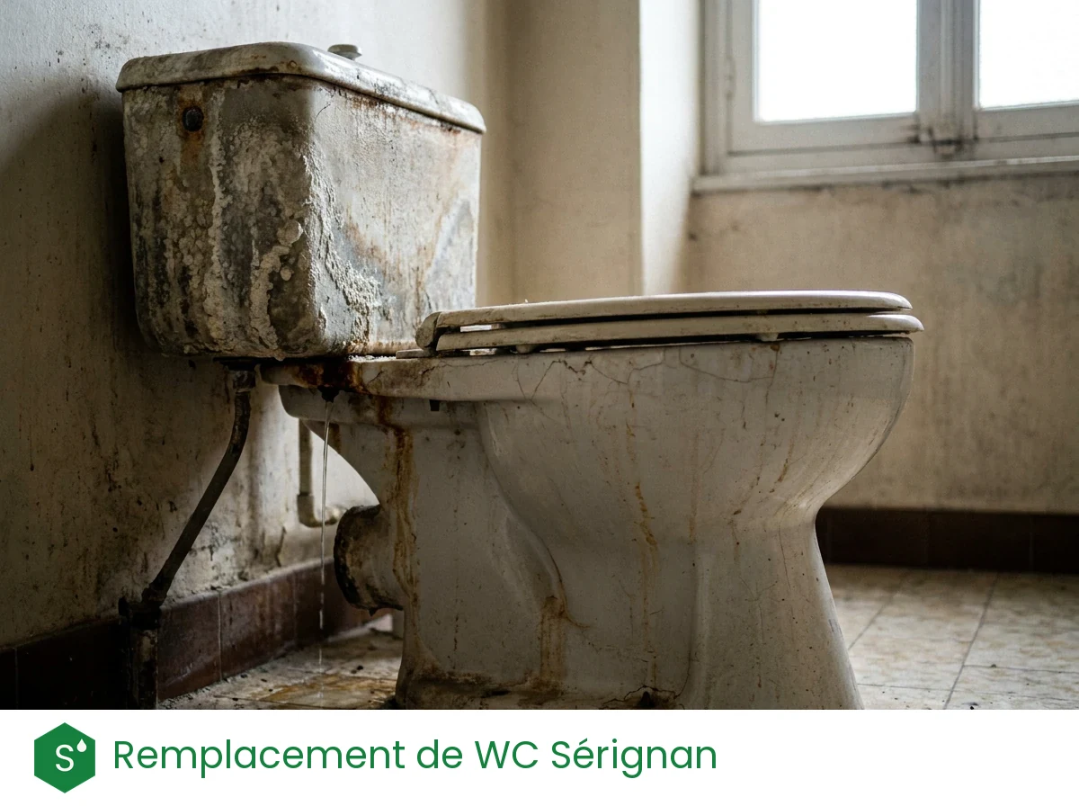 Remplacement de WC à Sérignan