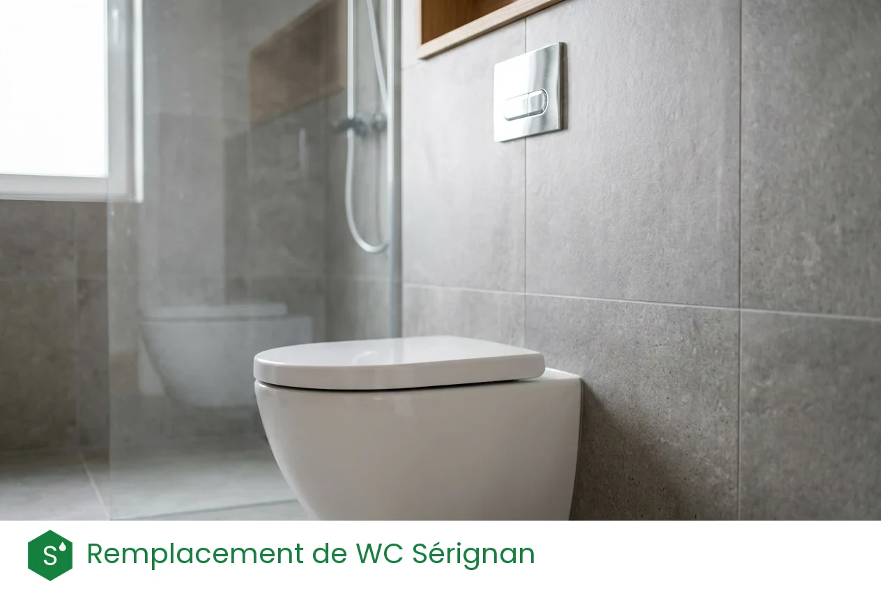 Remplacement de WC à Sérignan
