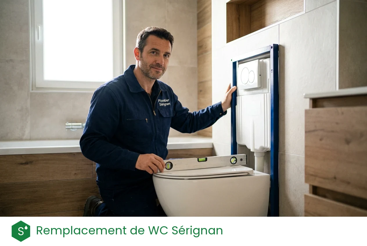 Remplacement de WC à Sérignan
